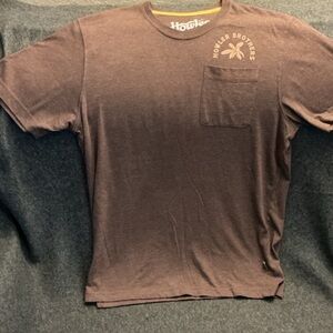 Howler Bros. Lazy Gators Pocket Chocolate Brown Short Sleeve Tee size Medium